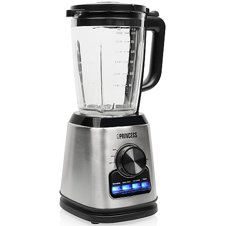 Princess - Rostfri - 1400W Steglös hastighet med Glaskanna Princess - Rostfri - 1400W Steglös hastighet med Glaskanna