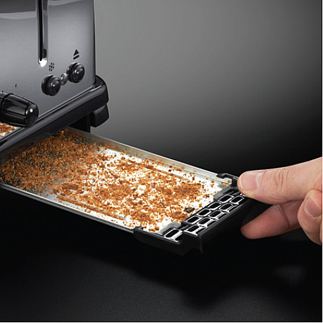 Russell Hobbs - Rostfri - breda fack med stop/upptining och galler