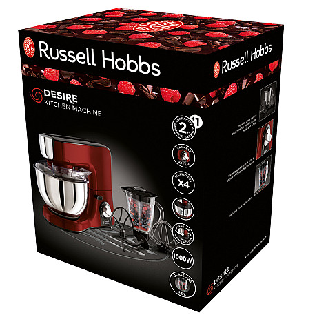 Russell Hobbs - Röd, Klassisk modell med 1000 W