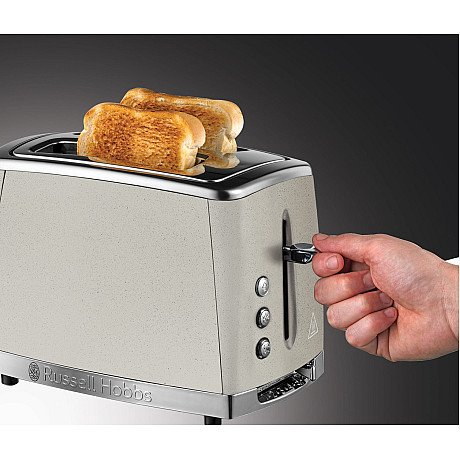 Russell Hobbs - Rostfri - blå knappar med upptining och smulbricka