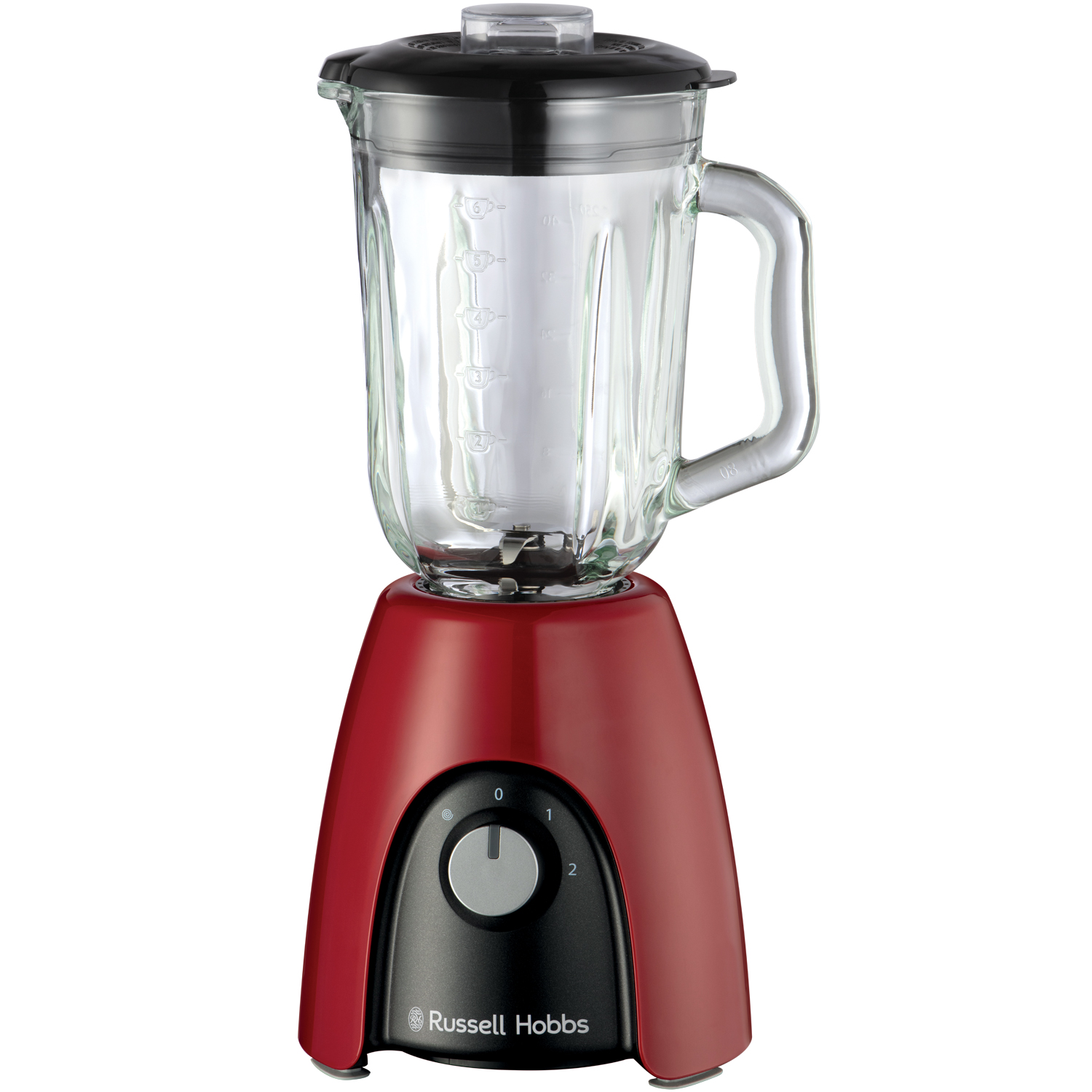 Russell hobbs mixer röd - 650w med 4 knivar