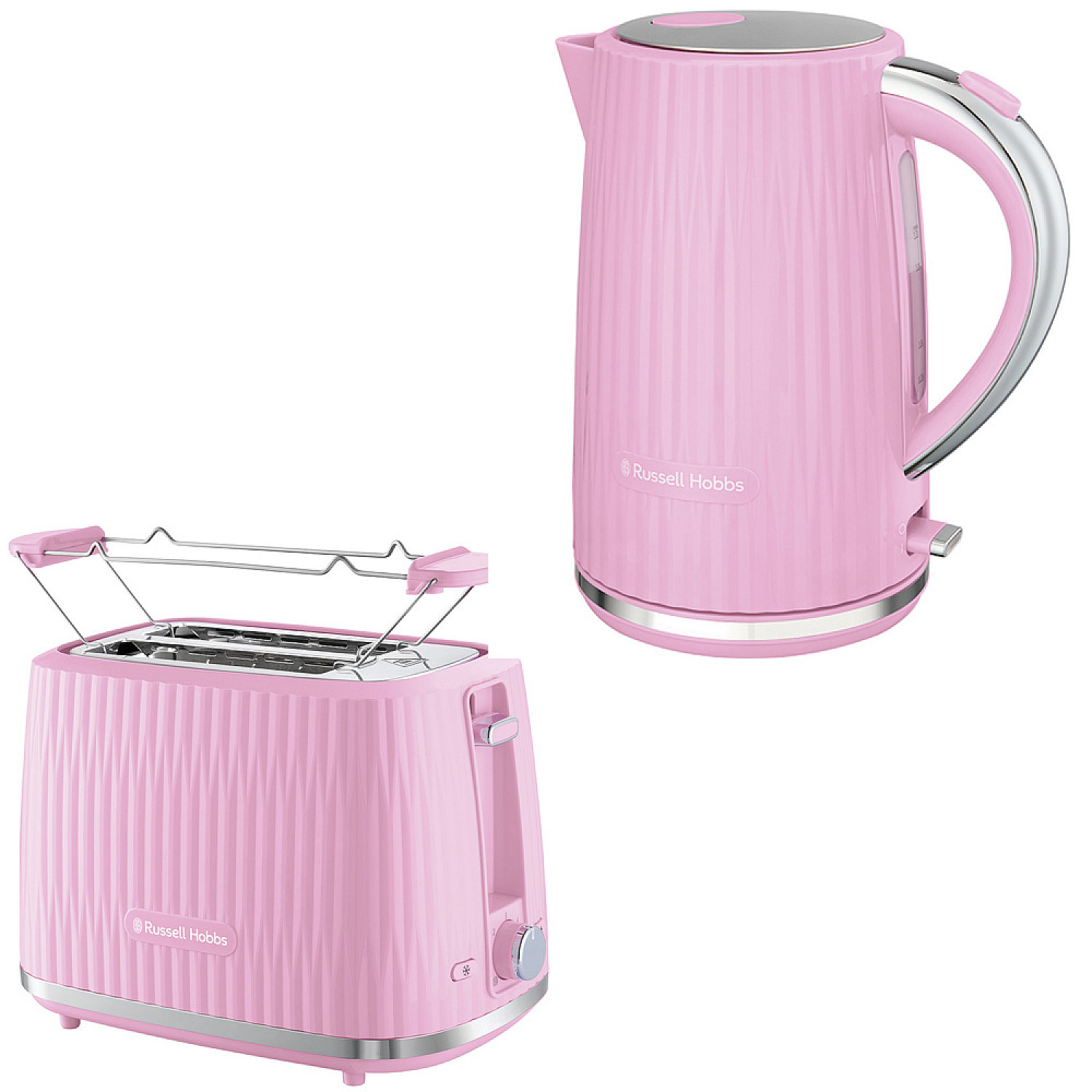 Russell hobbs paket vattenkokare 1,7l + br&ouml;drost - rosa