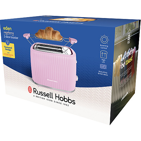 Russell Hobbs - Rosa - två fack med rostning 1-6 och smulbricka