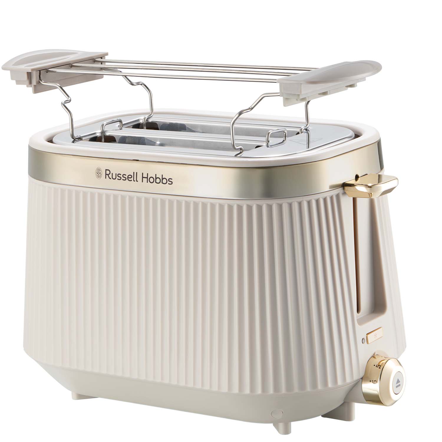 Russell hobbs brödrost creme - höglyft med frystfunktion och värmehylla