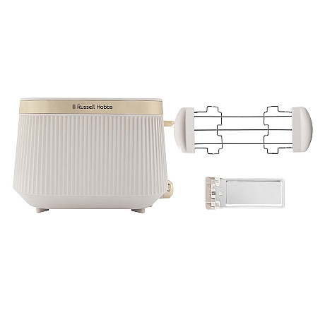 Russell Hobbs - Creme - höglyft med frystfunktion och värmehylla