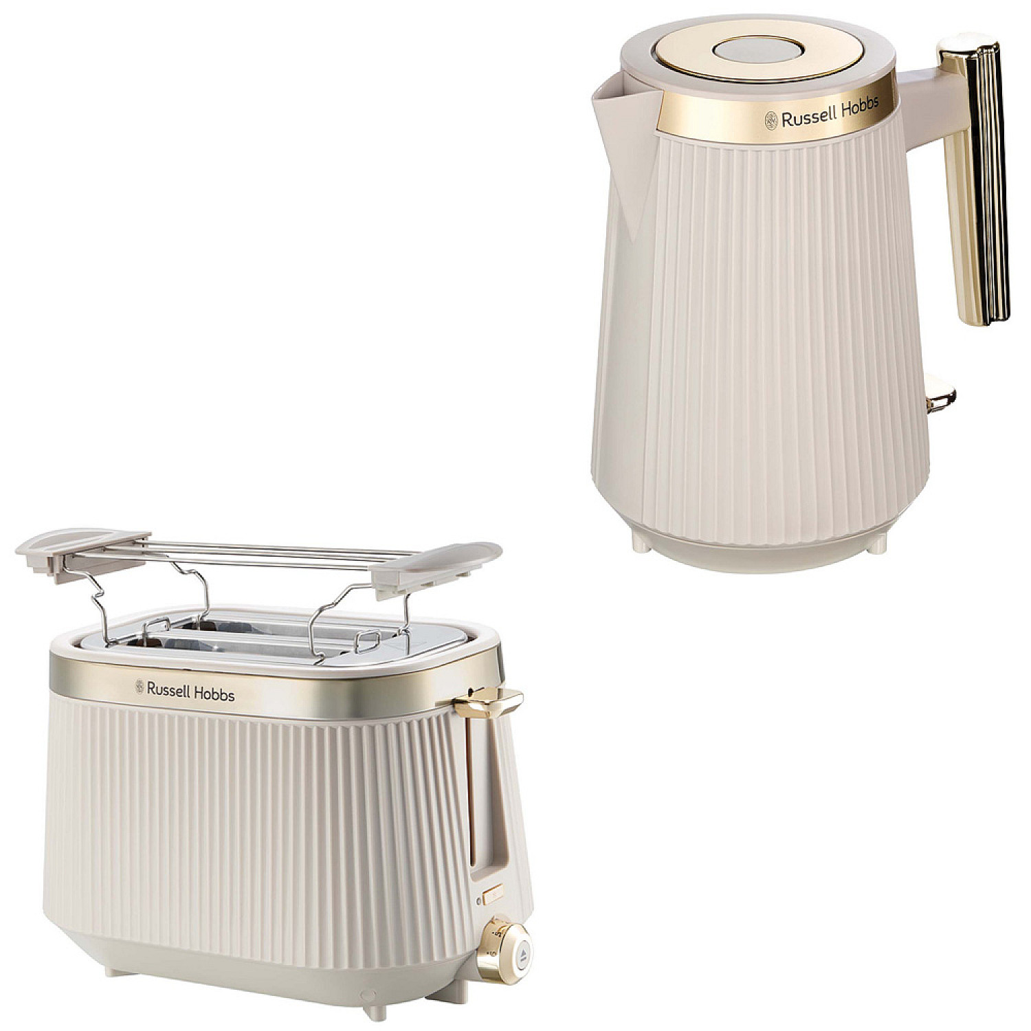 Russell hobbs paket vattenkokare + br&ouml;drost - creme