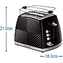 Russell Hobs - Vattenkokare 1,7L + Brödrost - Svart Russell Hobs - Vattenkokare 1,7L + Brödrost - Svart