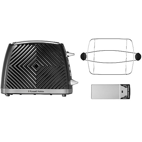 Russell Hobs - Vattenkokare 1,7L + Brödrost - Svart