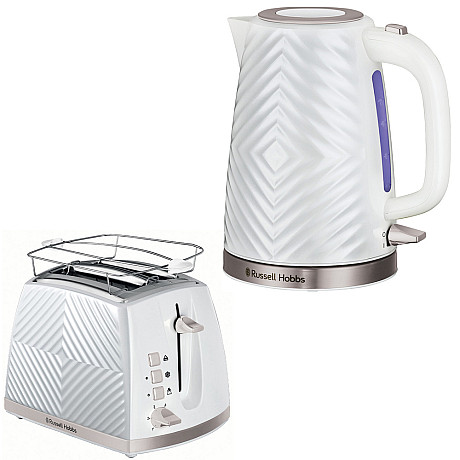 Russell Hobs - Vattenkokare + Brödrost - Vit Russell Hobs - Vattenkokare + Brödrost - Vit