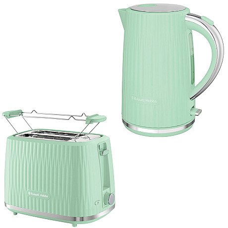 Russell Hobs - Vattenkokare 1,7L + Brödrost - Grön Russell Hobs - Vattenkokare 1,7L + Brödrost - Grön