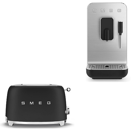 Smeg - Espresso Excellence - Mattsvart med 50's Style