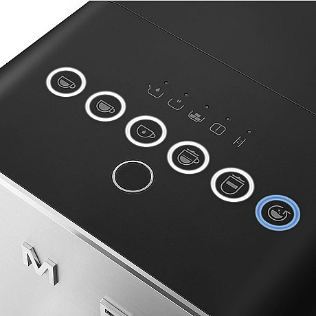 Smeg - Morning Luxury Pack - Mattsvart med 50's Style