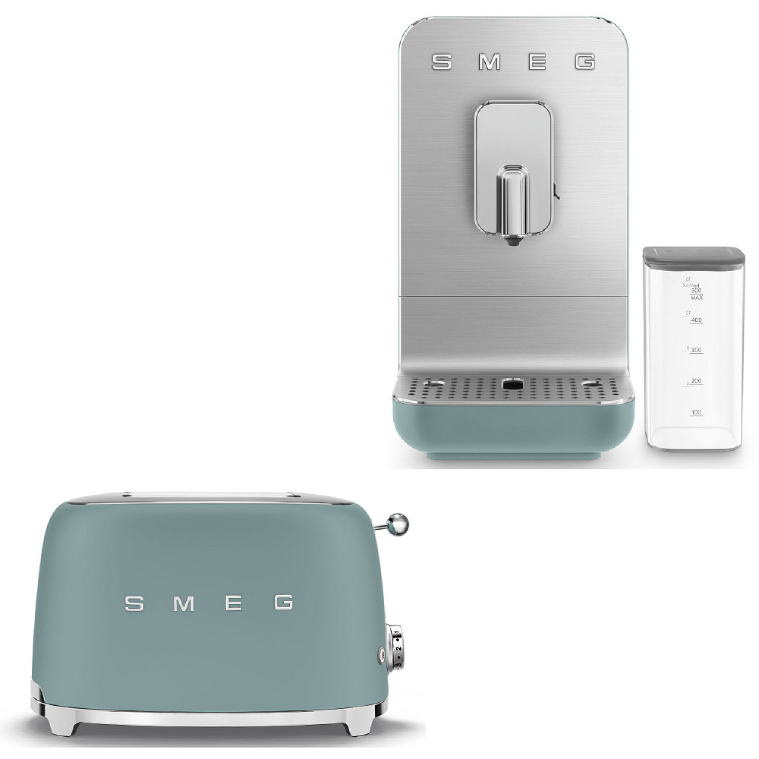 Smeg paket barista premium paketet - emerald green med 50's style
