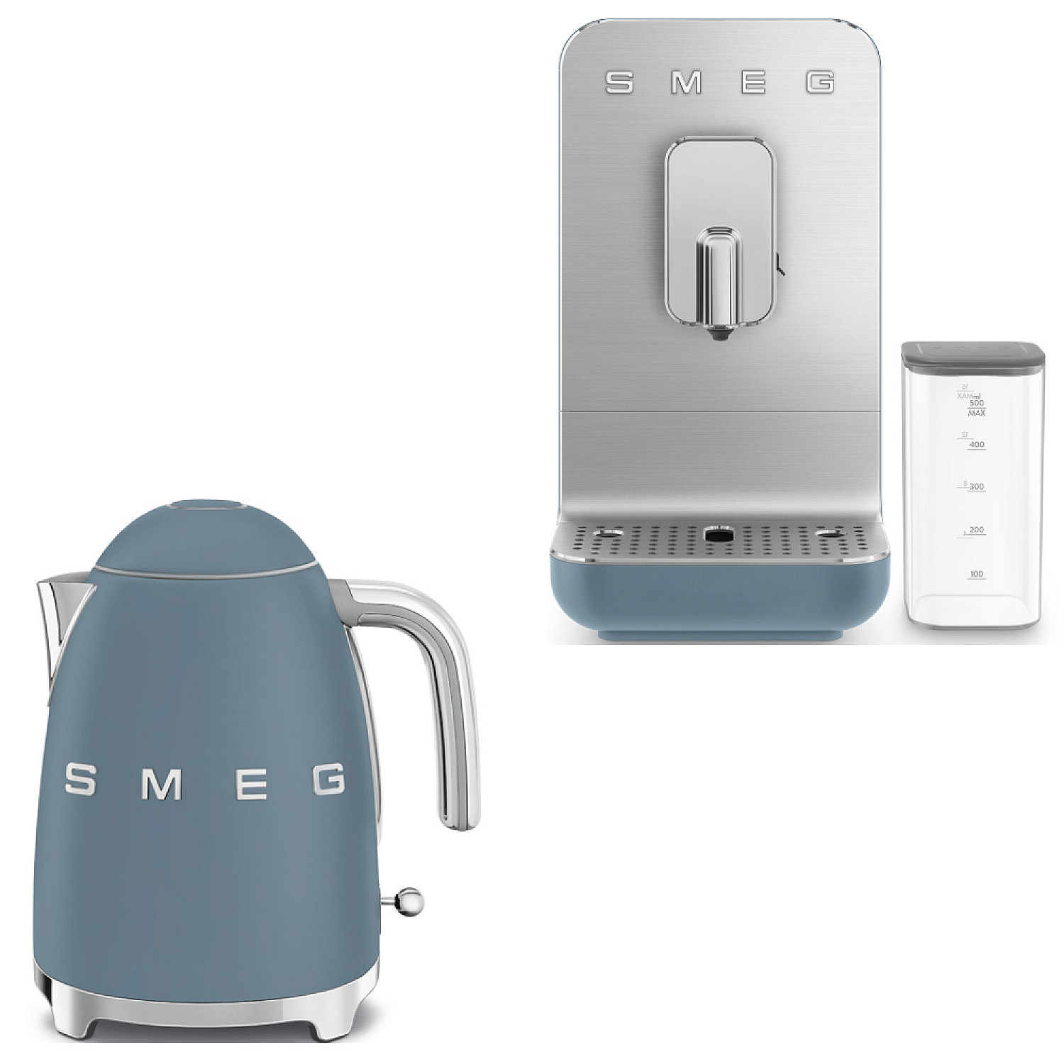 Smeg paket barista premium paketet - storm blue med 50's style