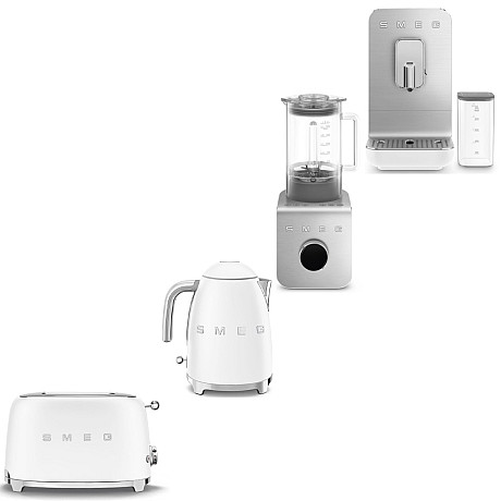 Smeg - Morning Luxury Pack - Mattvit med 50's Style