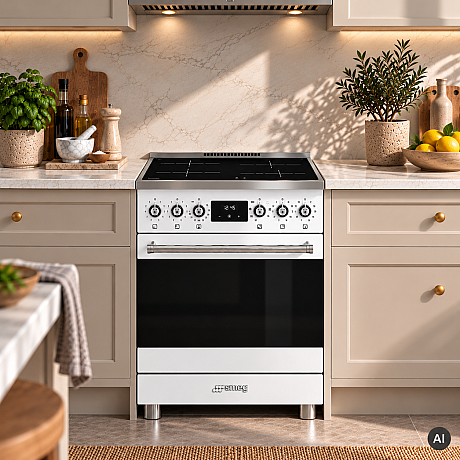 Smeg - C6IMWHM2, Elegant induktionsspis med italiensk design