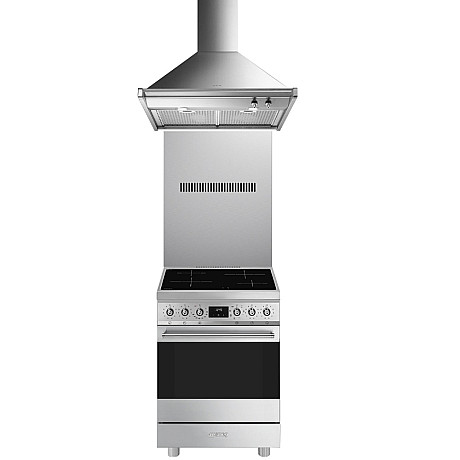 Smeg - C6IMXM2-KITC6X-KD70XE - induktionsspis, stänkskydd & fläkt Smeg - C6IMXM2-KITC6X-KD70XE - induktionsspis, stänkskydd & fläkt