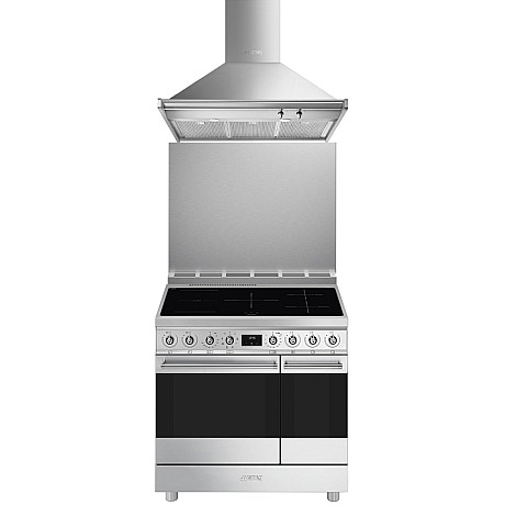 Smeg - CX92IM-KITC9X91-KD90HXE - induktionsspis med dubbelugn & fläkt Smeg - CX92IM-KITC9X91-KD90HXE - induktionsspis med dubbelugn & fläkt
