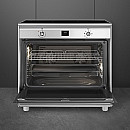 Smeg - CG90CIXT-KITC9X91-KD90HXE - induktionsspis 90 cm, stänkskydd & fläkt Smeg - CG90CIXT-KITC9X91-KD90HXE - induktionsspis 90 cm, stänkskydd & fläkt