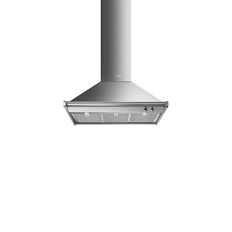 Smeg - 90cm bred induktionsspis med enkelugn, stänkskydd & fläkt