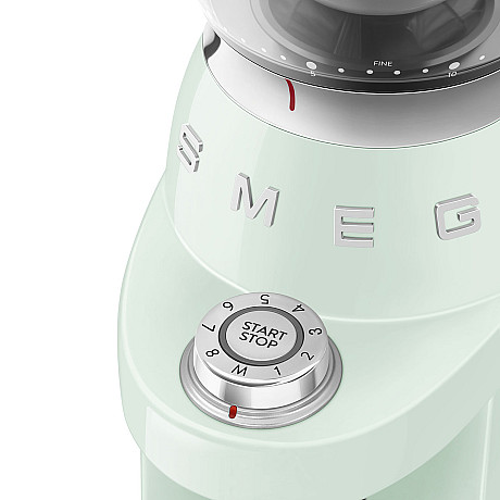 Smeg - CGF03PGEU - Kaffekvarn, Pastellgrön