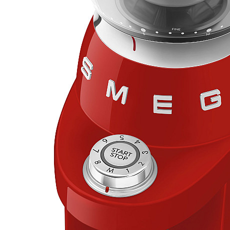 Smeg - CGF03RDEU - Kaffekvarn, Röd