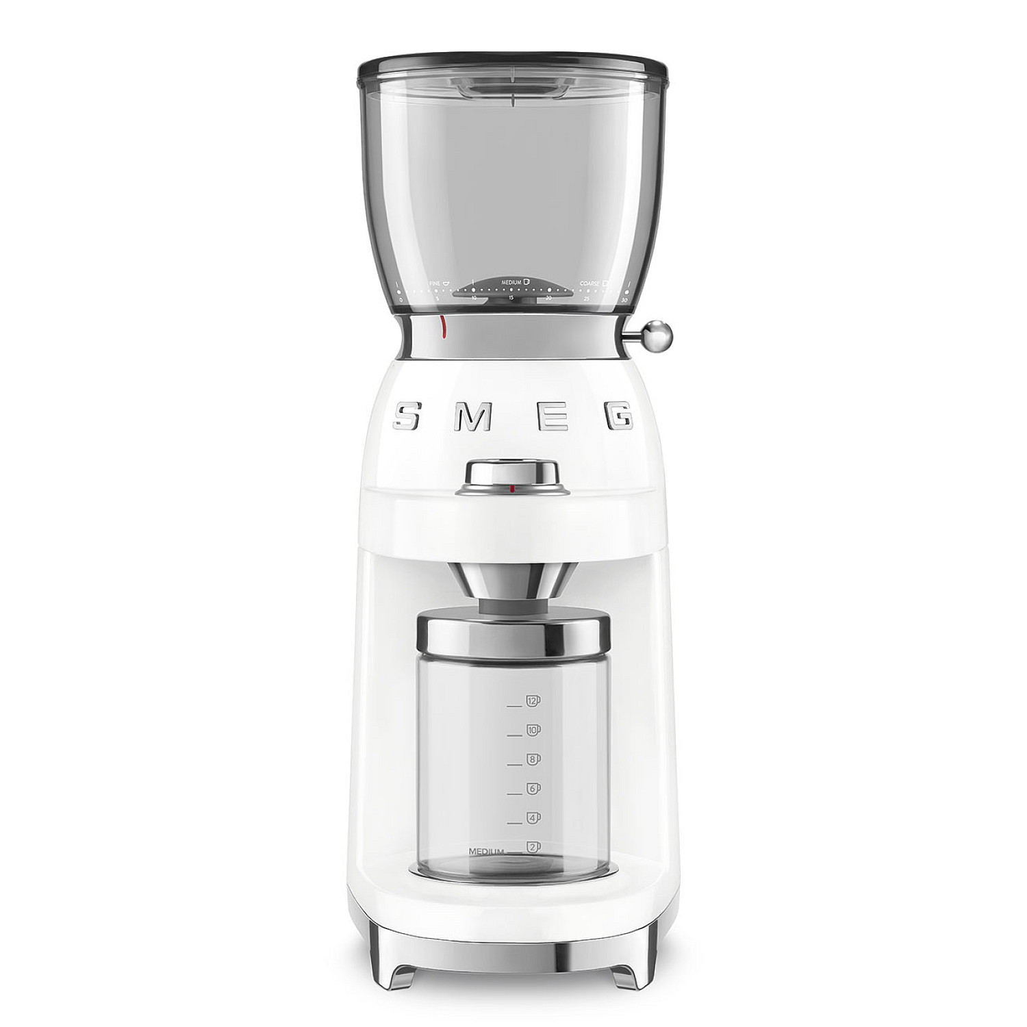 Smeg kaffekvarn cgf03wheu - h&ouml;gblank vit, 50's style