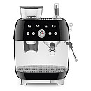 Smeg - Espresso & Citrus - Svart med 50's Style