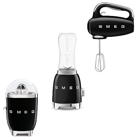 Smeg - Vispa & Mixa - Svart med 50's Style