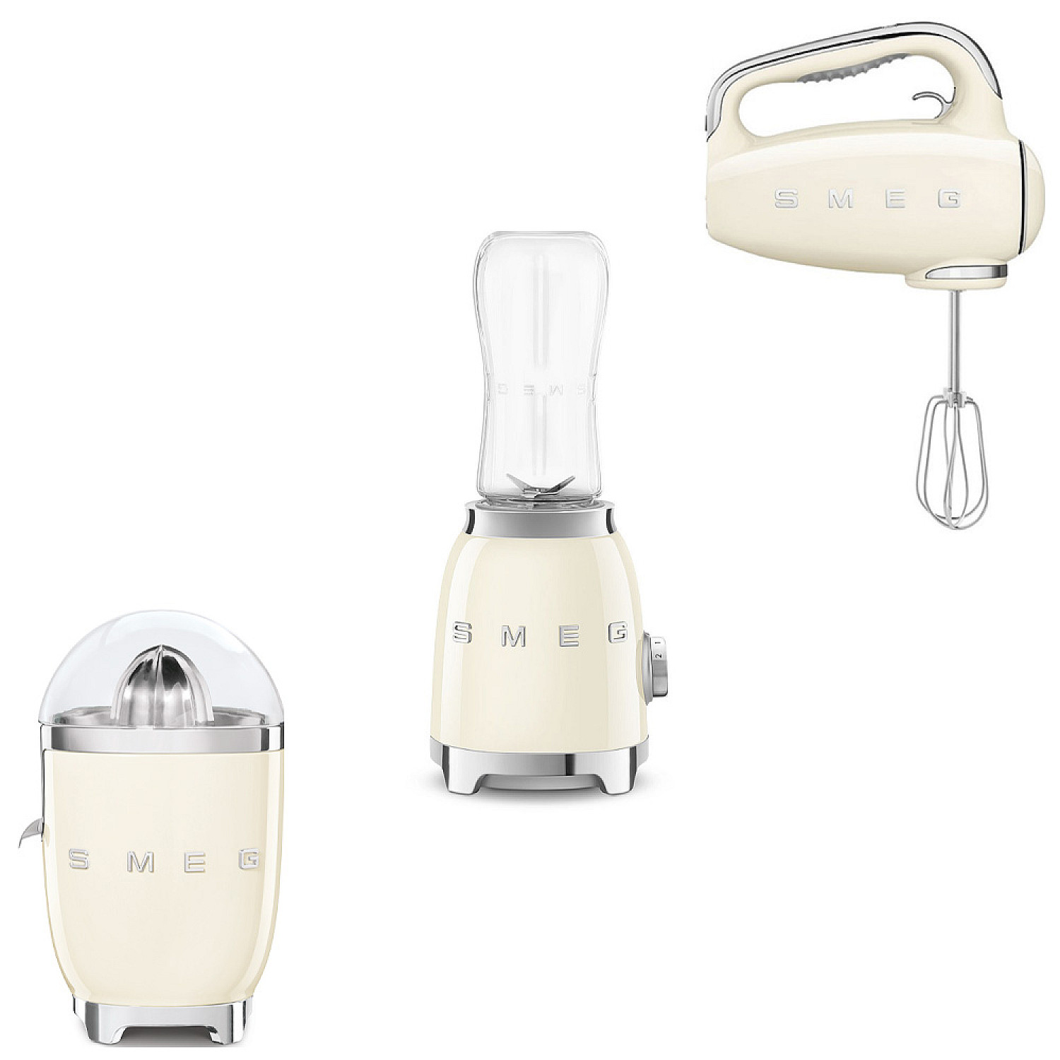 Smeg paket vispa & mixa - creme med 50's style