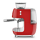 Smeg - Espresso & Citrus - Röd med 50's Style