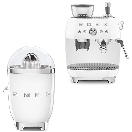 Smeg - Espresso & Citrus - Vit med 50's Style