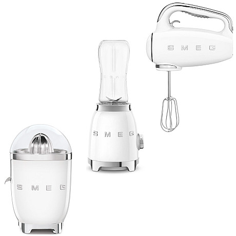 Smeg - Vispa & Mixa - Vit med 50's Style