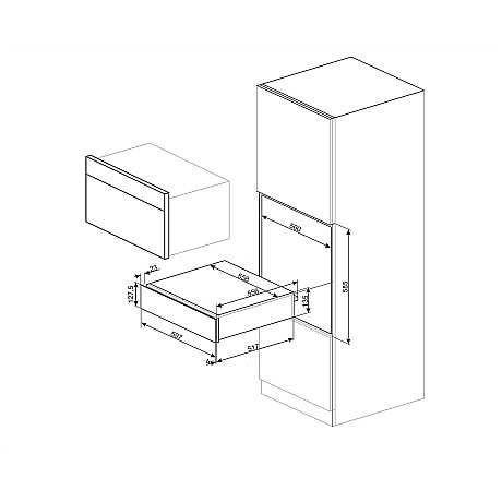 Smeg - CPR215B - Värmelåda