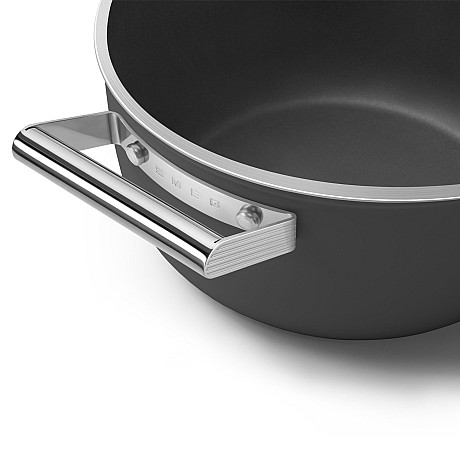 Smeg - Keramisk Gryta 24 cm Non-Stick, Svart