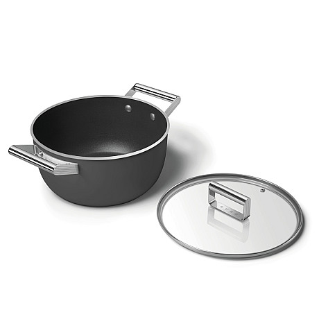 Smeg - Keramisk Gryta 24 cm Non-Stick, Svart