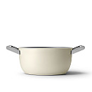Smeg - Keramisk Gryta 24 cm Non-Stick, Creme