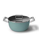 Smeg - Keramisk Gryta 24 cm Non-Stick, Emerald Green