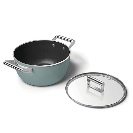 Smeg - Keramisk Gryta 24 cm Non-Stick, Emerald Green
