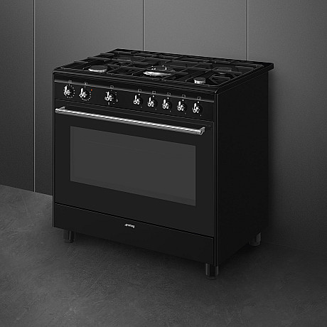 Smeg - CX91GMBL - Svart med Ångrengöring