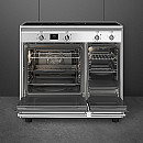 Smeg - CX92IM-KITC9X91-KD90HXE - induktionsspis med dubbelugn, stänkskydd & fläkt Smeg - CX92IM-KITC9X91-KD90HXE - induktionsspis med dubbelugn, stänkskydd & fläkt
