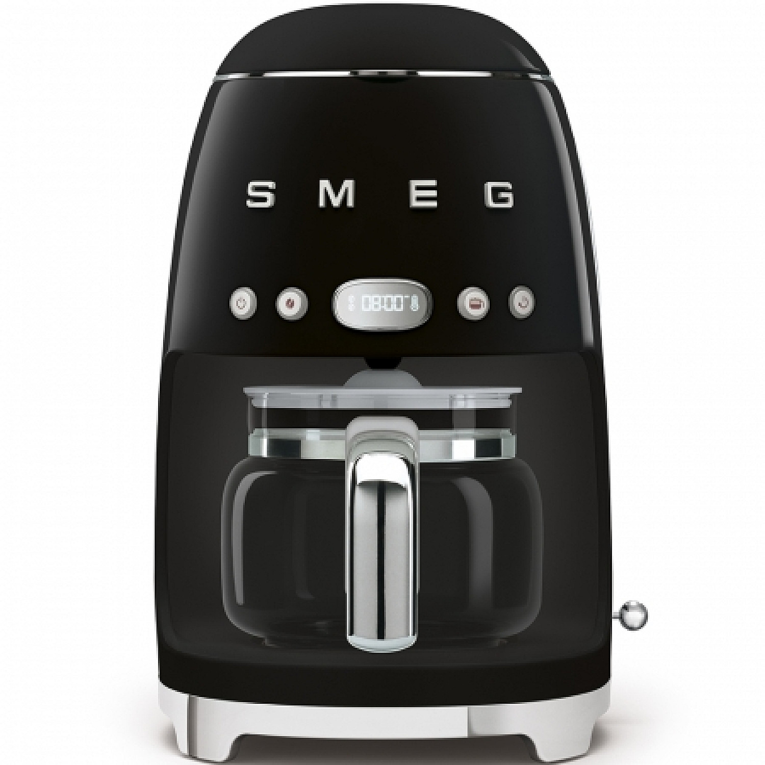 Smeg kaffebryggare dcf02bleu - svart h&ouml;gblank
