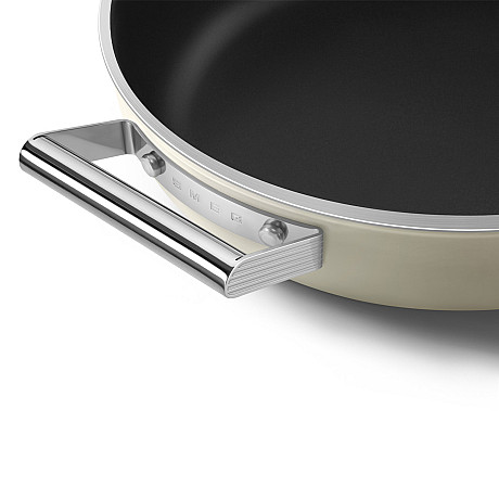 Smeg - Keramisk Traktörpanna 28 cm Non-Stick, Creme