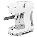 Smeg - Espresso & Mjölk - Vit med 50's Style