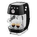 Smeg - ECF03BLEU - Manuell espresso med Cold Brew, Svart