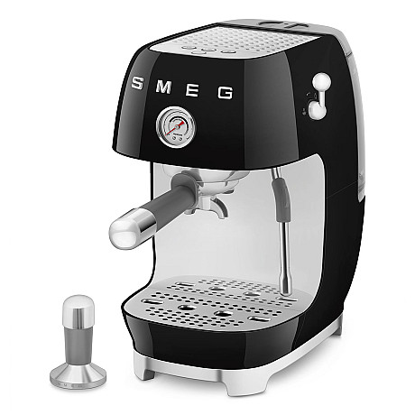 Smeg - ECF03BLEU - Manuell espresso med Cold Brew, Svart