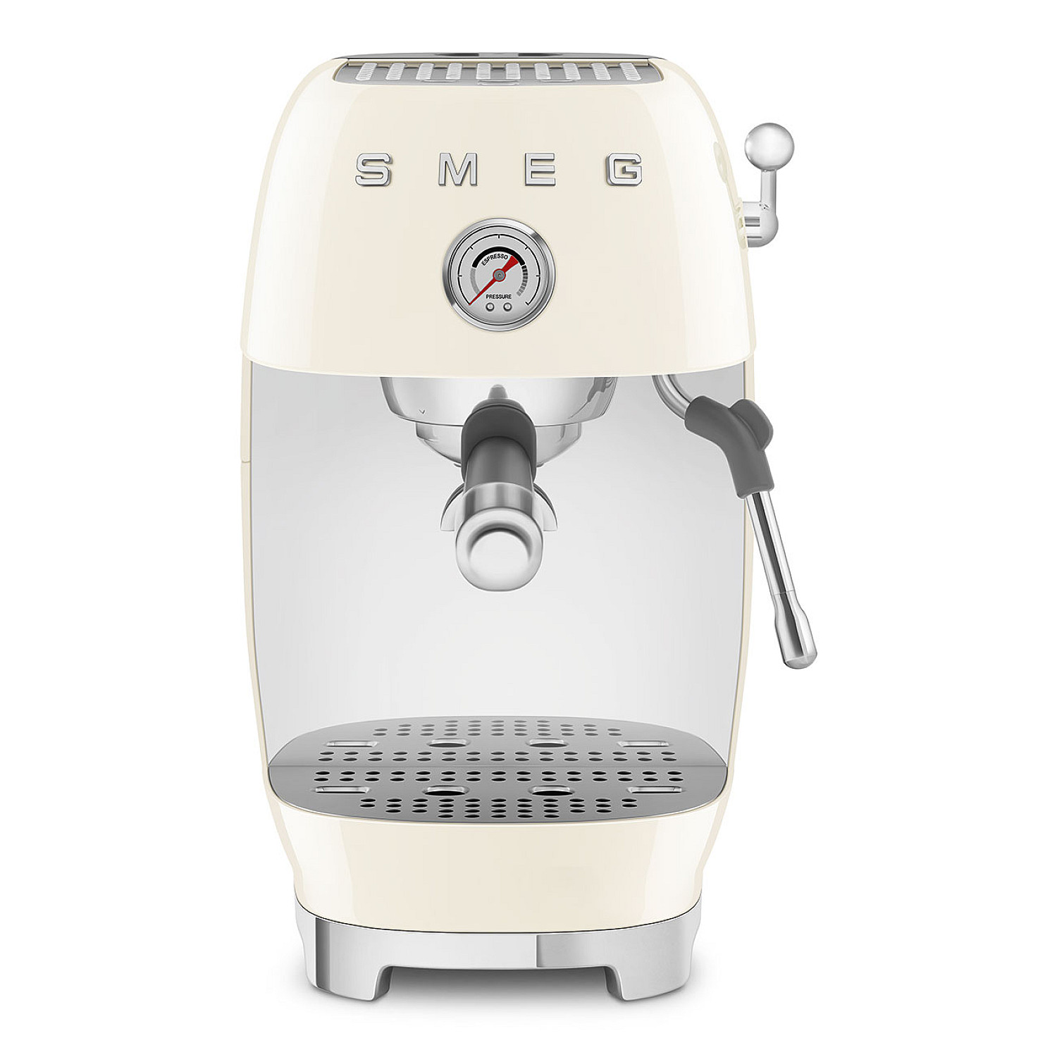 Smeg espressomaskin ecf03creu - manuell espresso med cold brew, creme