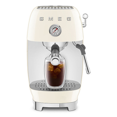 Smeg - ECF03CREU - Manuell espresso med Cold Brew, Creme