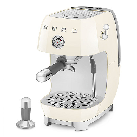 Smeg - ECF03CREU - Manuell espresso med Cold Brew, Creme