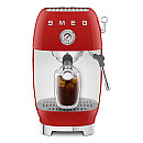 Smeg - ECF03RDEU - Manuell espresso med Cold Brew, Röd